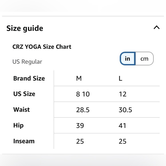 CRZ butter yoga High-Waisted Black Leggings size large - Picture 4 of 8